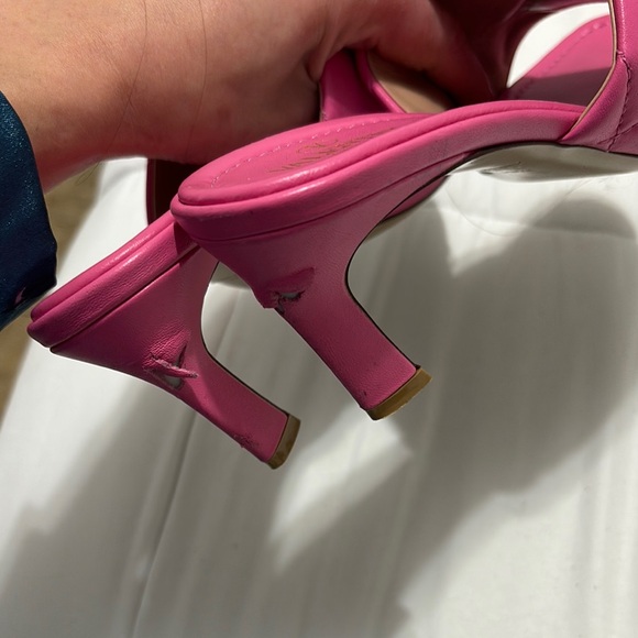 Valentino Pink Mules with Geometric Studs - Picture 4 of 5